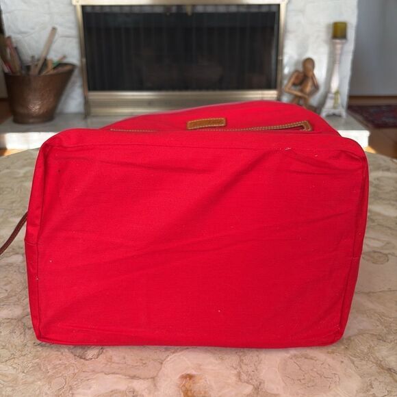 Dooney & Bourke O Ring Tote Bag Pink & White Canvas & Leather - Picture 14 of 17